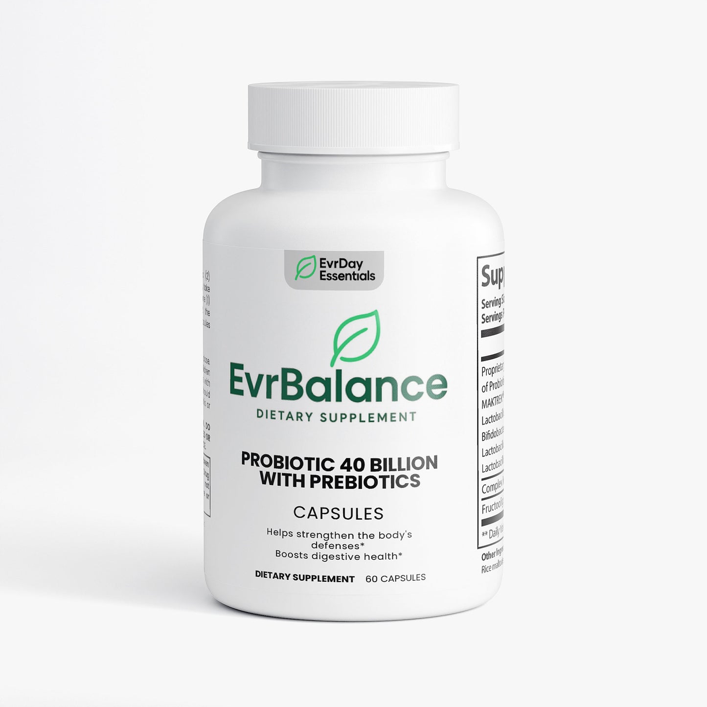 EvrBalance - Probiotic 40 Billion with Prebiotics