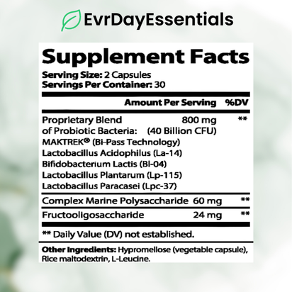 EvrBalance - Probiotic 40 Billion with Prebiotics
