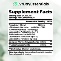 EvrBalance - Probiotic 40 Billion with Prebiotics